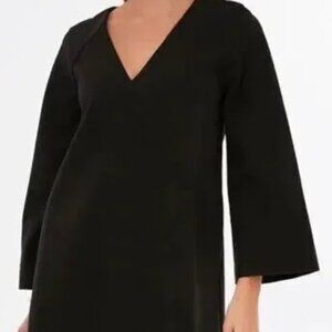 Pomander Place Black Audrey V Neck Kimono Sleeve Mini Dress